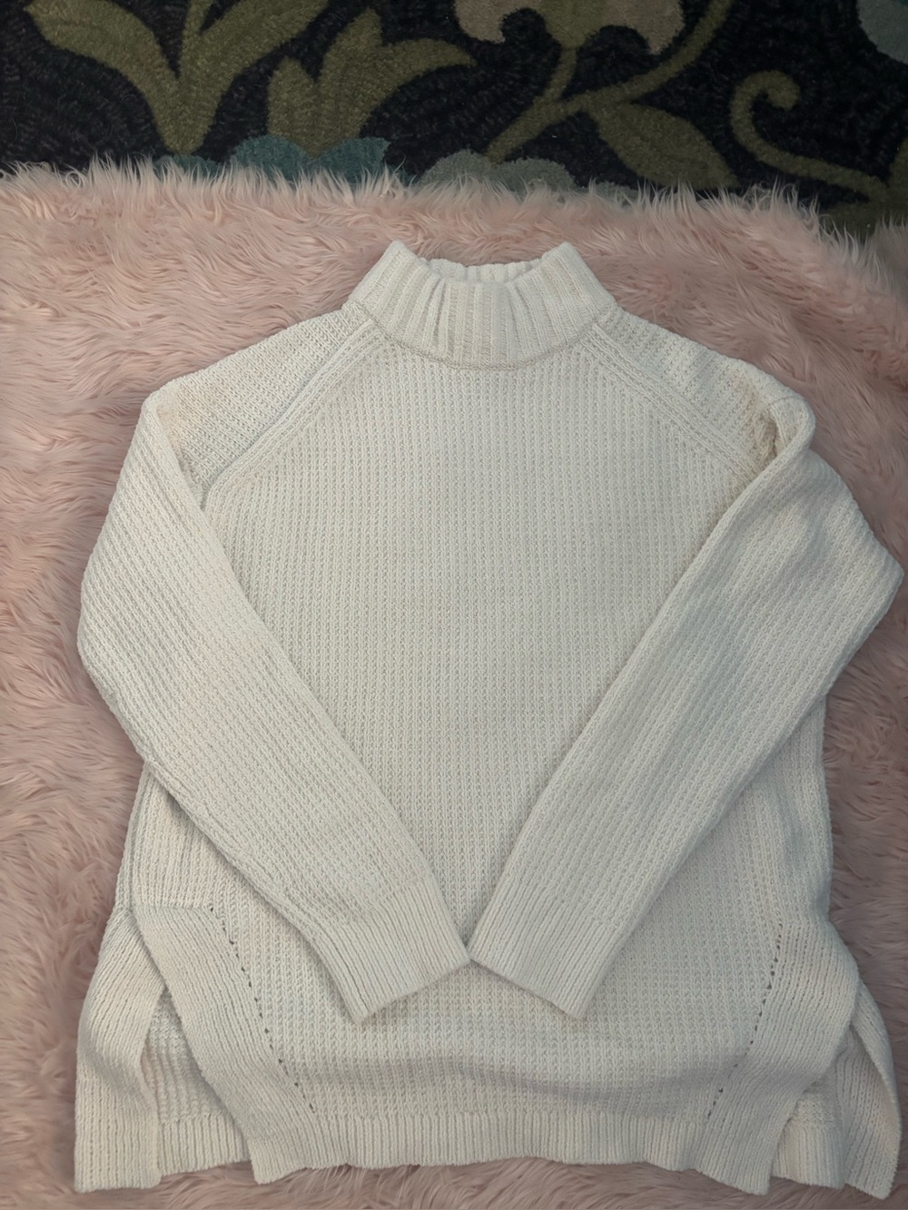 a new day Cream Mock Neck Knit Sweater